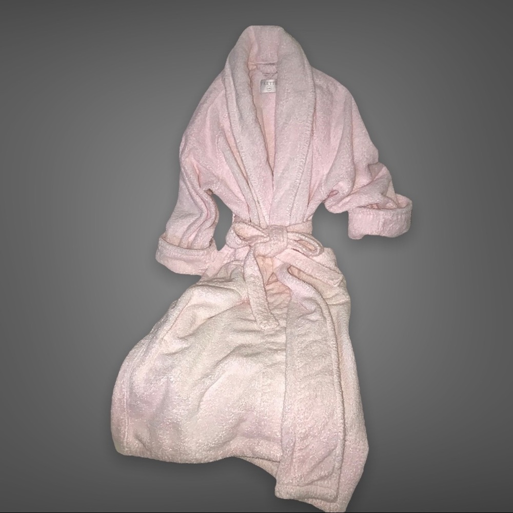 LUXURY 100% Cotton Terrycloth Robes by FRETTE  (Soft Pink or White available)